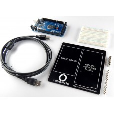 Arduino Mega 2560 compatible board with breadboard, breadboard platform and USB Cable