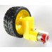 Rubber Wheel of Robotics Vehicles for BO Motor 65mmX30mm