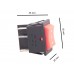 Double Pole Double Throw (DPDT) Switch for Robot Control - ON|OFF|ON - RED