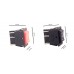 Double Pole Double Throw (DPDT) Switch for Robot Control - ON|OFF|ON - PAIR of RED & Black