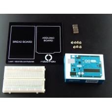 Arduino and bread board holder developer kit with Original Arduino Uno Board