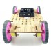 LC Wooden Smart Car Chassis - 4 Wheel Drive for Arduino, Raspberry Pi, NodeMCU