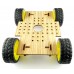 Wooden Smart Car Chassis - 4 Wheel Drive for Arduino, Raspberry Pi, NodeMCU