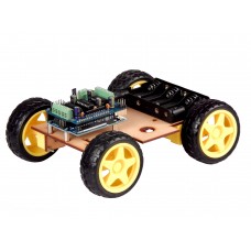 Roinco 4 wheel drive 4 WD Smart Car Kit/Racing Car/Robot Car Kit - Include Wheels/Motors/Battery Holder/Compatible Arduino Uno Bord/Roinco Motor Shield