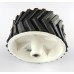 7 x 4 CM Robot Wheels (tyres) for 6 mm shaft Geared DC motor - 2 Pcs