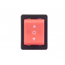 Double Pole Double Throw (DPDT) Switch for Robot Control - ON|OFF|ON - RED