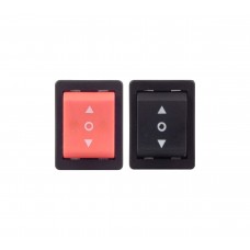 Double Pole Double Throw (DPDT) Switch for Robot Control - ON|OFF|ON - PAIR of RED & Black