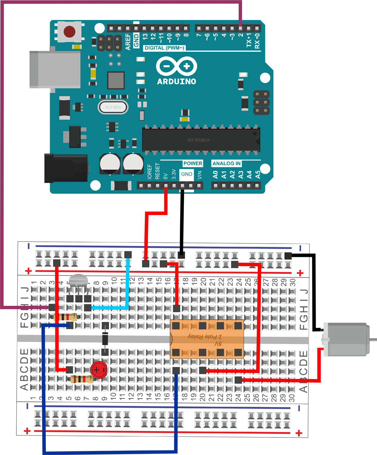 Transistor and Relay with Arduino. - Robo India || Tutorials || Learn ...