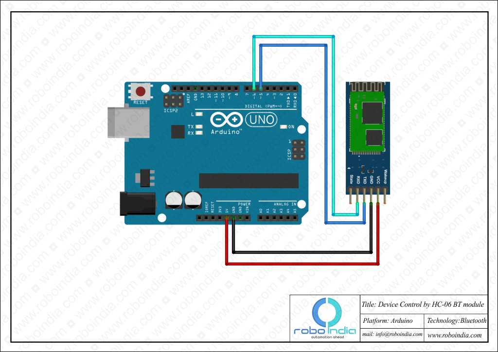 Arduino Bluetooth Device Control On HC Robo India Tutorials Learn Arduino Robotics
