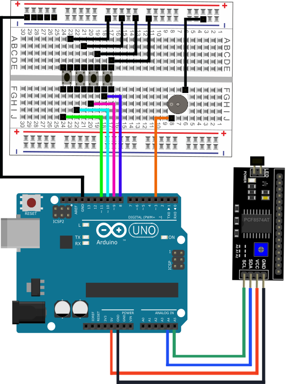 Alarm Clock Lcd - Arduino - Robo India 