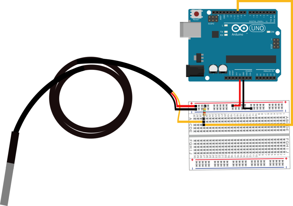 Ds18b20 Temperature Sensor Tutorial With Arduino And 9396