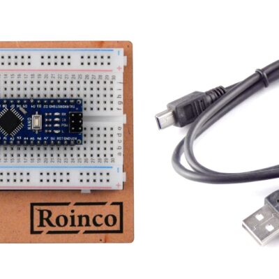 Arduino Nano development board with Breadboard, Breadboard Platform and mini USB Cable