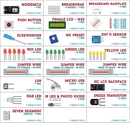 robo india neo nodemcu starter kit iot kit robo india neo nodemcu starter kit iot kit