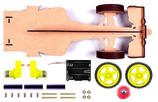 formula 1 robot chassis 2 wheel drive for arduino, esp, raspberry pi formula 1 robot chassis 2 wheel drive for arduino, esp, raspberry pi