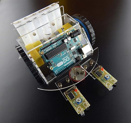 robo india line follower kit on robo india da vinci robot with original arduino uno board robo india line follower kit on robo india da vinci robot with original arduino uno board